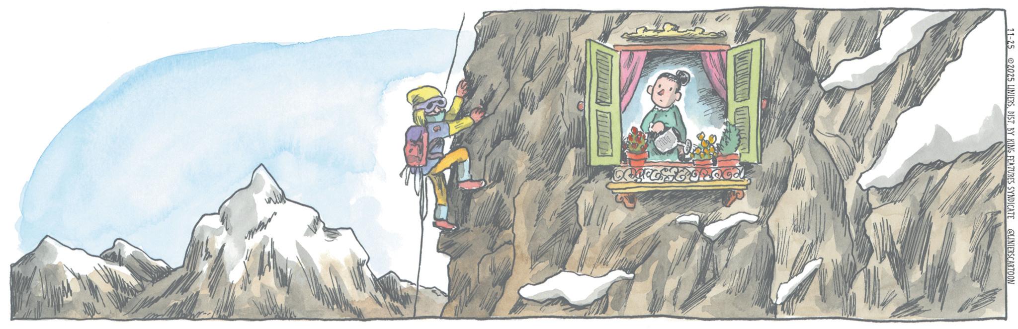 Adventure OCR: 11-25 2025 LINIERSDIST. BY KING FEATURES SYNDICATE @LINIERSCARTOON 11-25 2025 LINIERSDIST . BY KING FEATURES SYNDICATE @LINIERSCARTOON