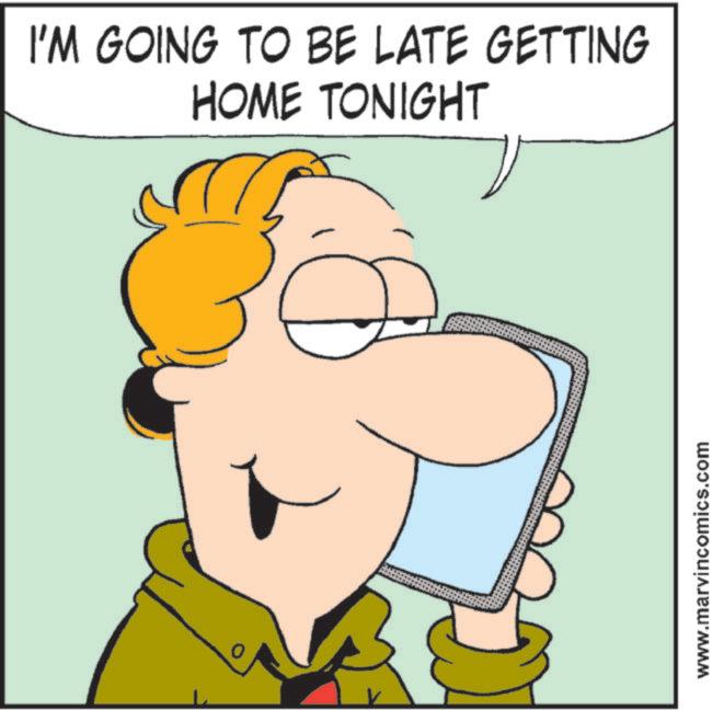 Fiction OCR: I'M GOING TO BE LATE GETTING HOME TONIGHT www.marvincomics.com I'M GOING TO BE LATE GETTING HOME TONIGHT www.marvincomics.com