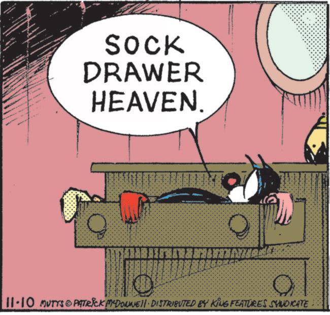 Comic book OCR: - SOCK DRAWER HEAVEN. FRANJITHANHNHAVINANZAGA 8886 11-10 MUTTS PATRICK MCDONNELL DISTRIBUTED BY KING FEATURES SYNDICATE - SOCK DRAWER HEAVEN . FRANJITHANHNHAVINANZAGA 8886 11-10 MUTTS PATRICK MCDONNELL DISTRIBUTED BY KING FEATURES SYNDICATE