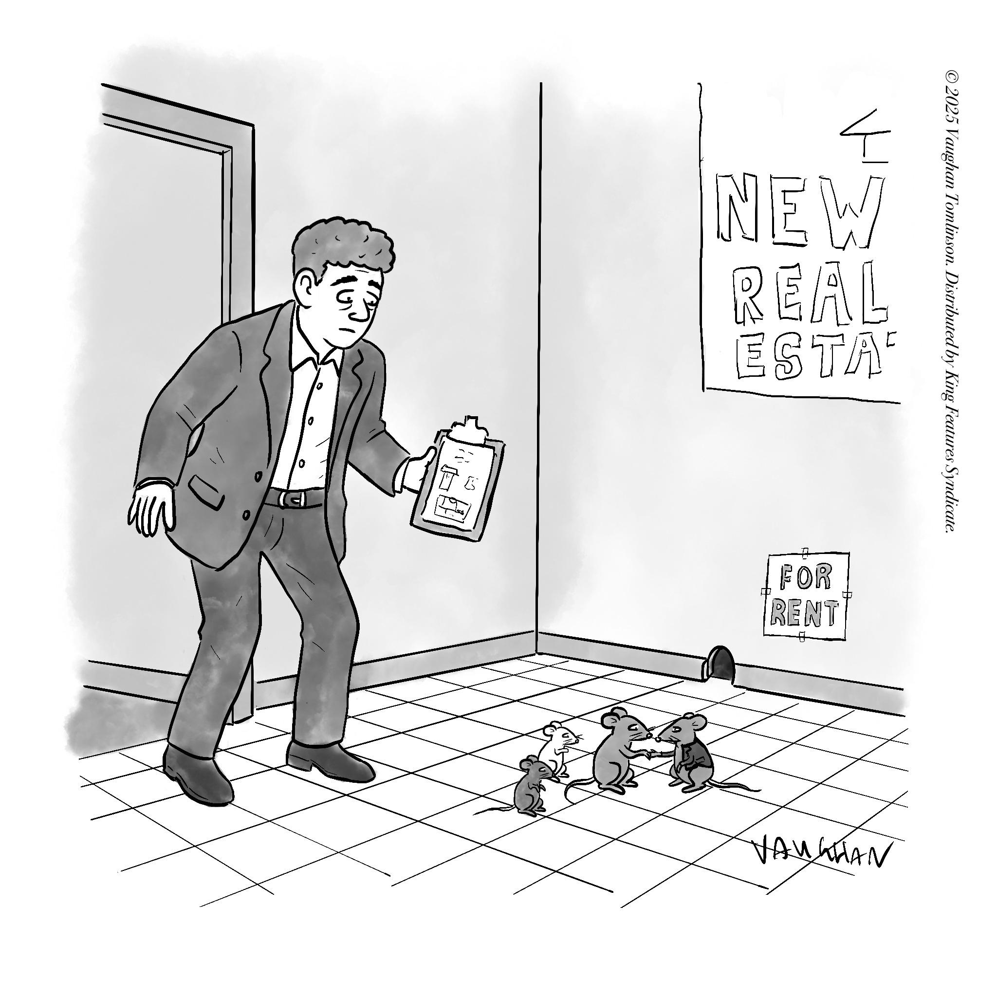 Comics OCR: 10 ©2025 Vaughan Tomlinson. Distributed by King Features Syndicate. 4 NEW REAL ESTA 17 FOR RENT VAUGHAN 10 © 2025 Vaughan Tomlinson . Distributed by King Features Syndicate . 4 NEW REAL ESTA 17 FOR RENT VAUGHAN