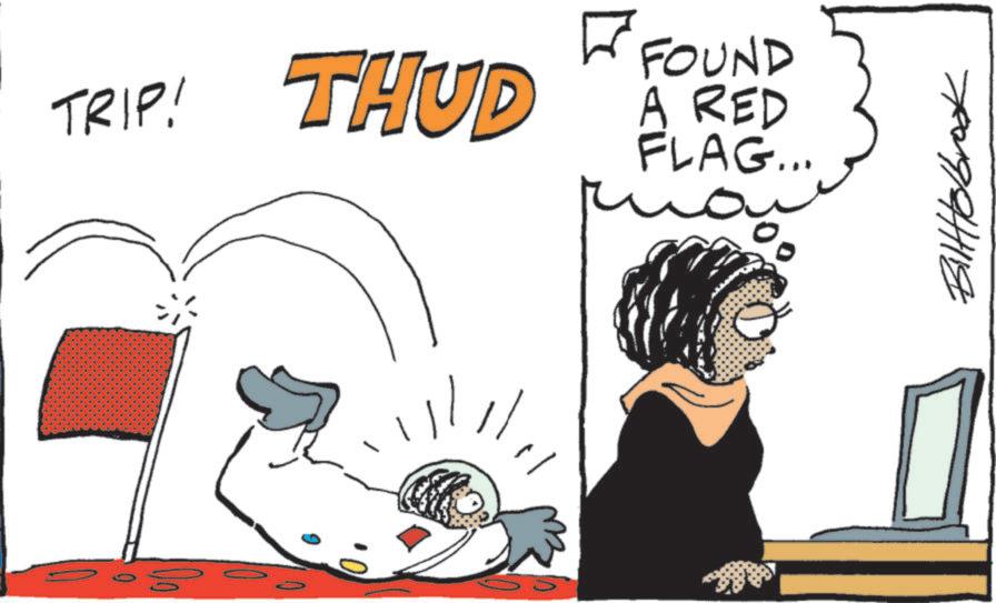 Animation OCR: TRIP! THUD FOUND A RED FLAG... Bilttelbrod TRIP ! THUD FOUND A RED FLAG ... Bilttelbrod