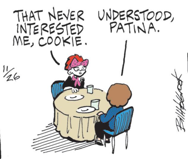 Clip art OCR: PATINA. THAT NEVER UNDERSTOODINTERESTED MECOOKIE. 1/26 PATINA . THAT NEVER UNDERSTOODINTERESTED MECOOKIE . 1/26