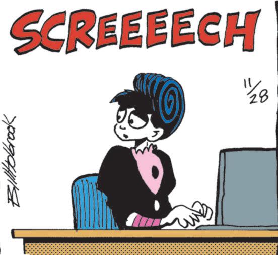 Animated cartoon OCR: SCREEEECH 11 28 >paga SCREEEECH 11 28 > paga