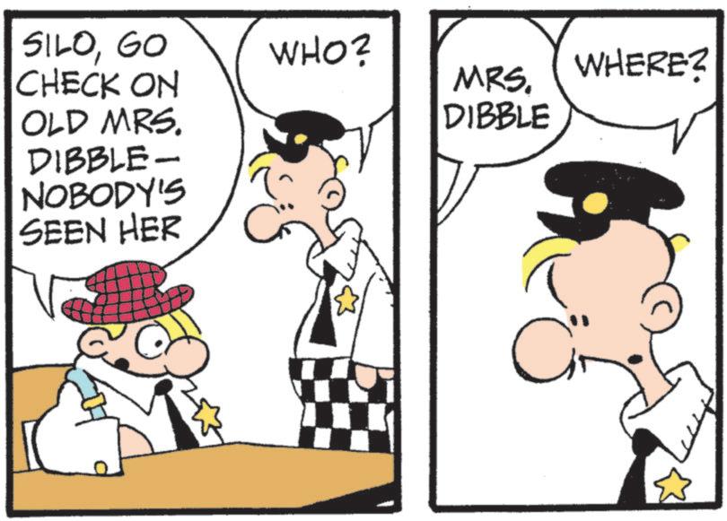 Animation OCR: SILOGO CHECK ON WHO? WHERE? OLD MRS. DIBBLE- MRS. DIBBLE NOBODY'S SEEN HER C Ci SILOGO CHECK ON WHO ? WHERE ? OLD MRS . DIBBLE- MRS . DIBBLE NOBODY'S SEEN HER C Ci