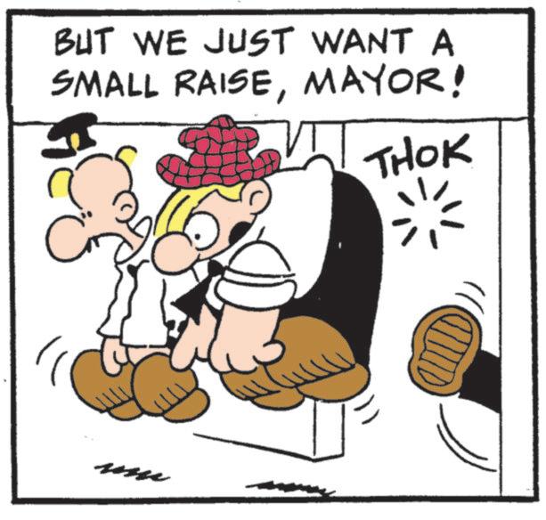 Fiction OCR: BUT WE JUST WANT A SMALL RAISEMAYOR! THOK BUT WE JUST WANT A SMALL RAISEMAYOR ! THOK