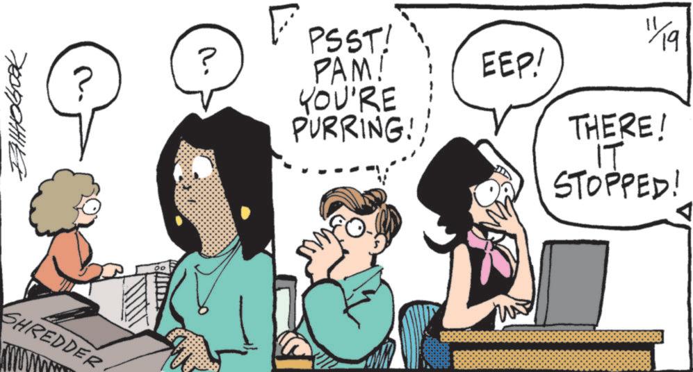 Comics OCR: ??????? ? FPSST! PAM! YOU'RE PURRING SHREDDER EEP! 1/19 THERE! ?? STOPPED! ??????? ? FPSST ! PAM ! YOU'RE PURRING SHREDDER EEP ! 1/19 THERE ! ?? STOPPED !