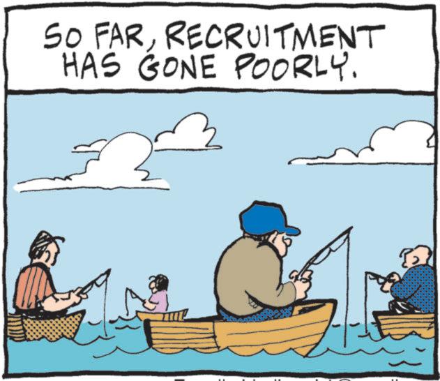 Surf fishing OCR: SO FARRECRUITMENT HAS GONE POORLY. 5 SO FARRECRUITMENT HAS GONE POORLY . 5
