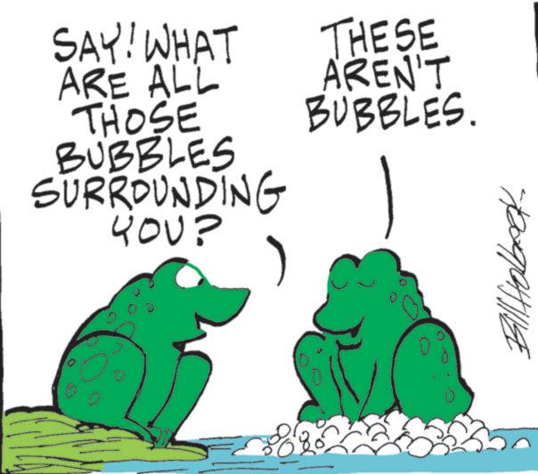 Toad OCR: SAY! WHAT ARE ALL THOSE BUBBLES SURROUNDING YOU? THESE AREN'T BUBBLES. Bill Holbeck SAY ! WHAT ARE ALL THOSE BUBBLES SURROUNDING YOU ? THESE AREN'T BUBBLES . Bill Holbeck