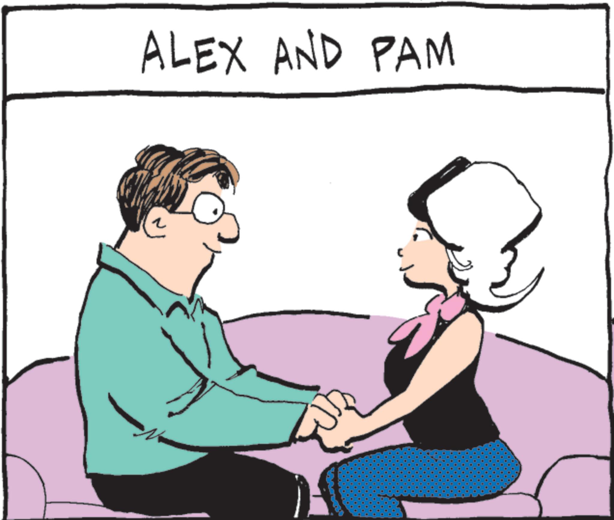 Graphics OCR: ALEX AND PAM ALEX AND PAM