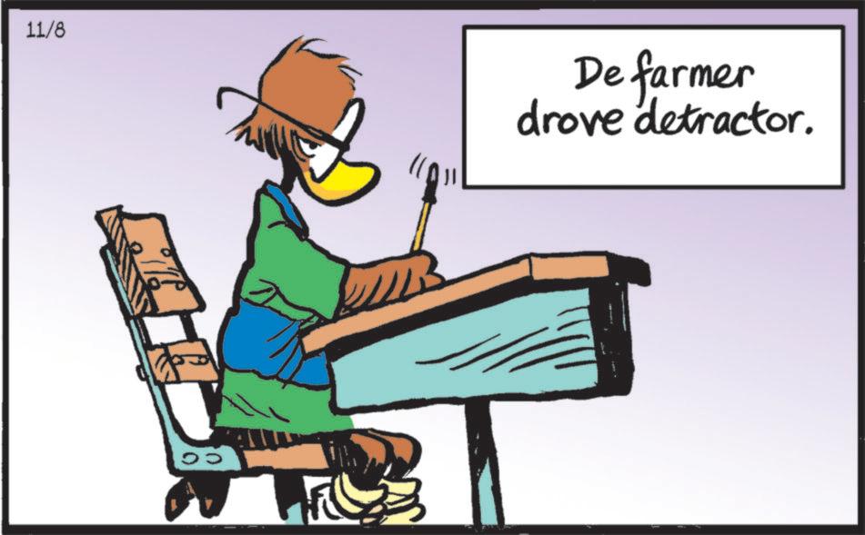 Animated cartoon OCR: 11/8 L De farmer drove detractor. 11/8 L De farmer drove detractor .