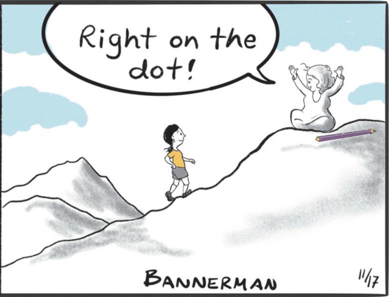 Child OCR: Right on the dot! 11/17 BANNERMAN Right on the dot ! 11/17 BANNERMAN