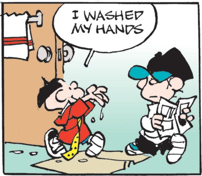 Graphics OCR: I WASHED MY HANDS I WASHED MY HANDS