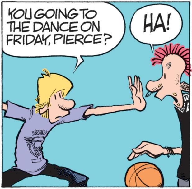 Fiction OCR: KOU GOING TO THE DANCE ON FRIDAYPIERCE? HA! KOU GOING TO THE DANCE ON FRIDAYPIERCE ? HA !