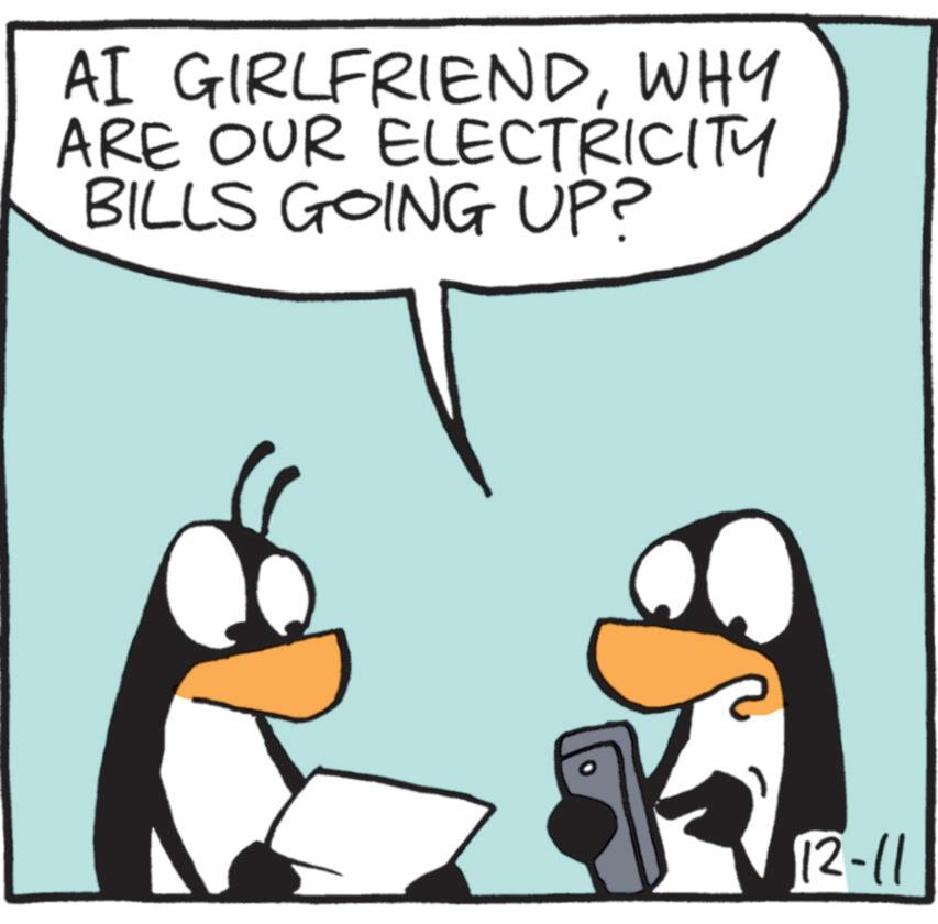 Penguin OCR: AI GIRLFRIENDWHY ARE OUR ELECTRICITY BILLS GOING UP? 12-11 AI GIRLFRIENDWHY ARE OUR ELECTRICITY BILLS GOING UP ? 12-11