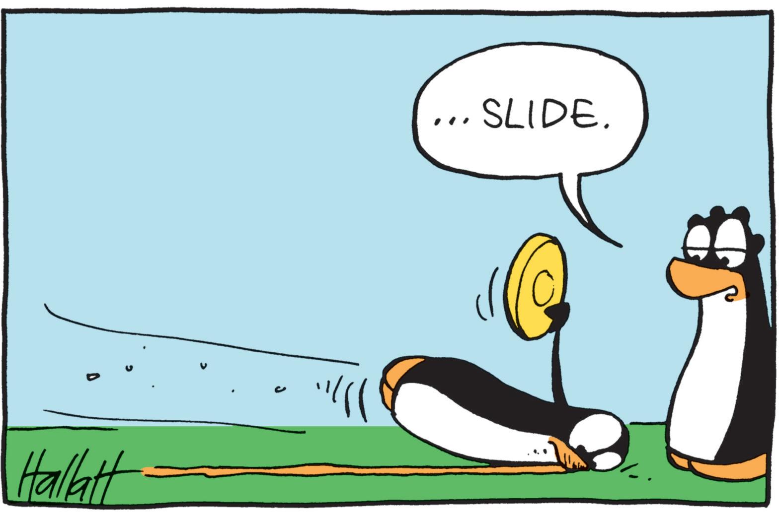 Clip art OCR: Hallatt ? SLIDE. Hallatt ? SLIDE .
