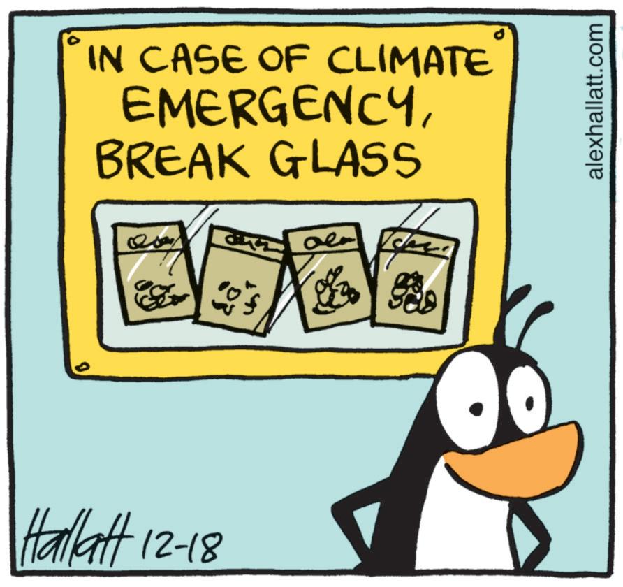 Flightless bird OCR: IN CASE OF CLIMATE EMERGENCYBREAK GLASS Hallatt 12-18 ??? alexhallatt.com IN CASE OF CLIMATE EMERGENCYBREAK GLASS Hallatt 12-18 ??? alexhallatt.com