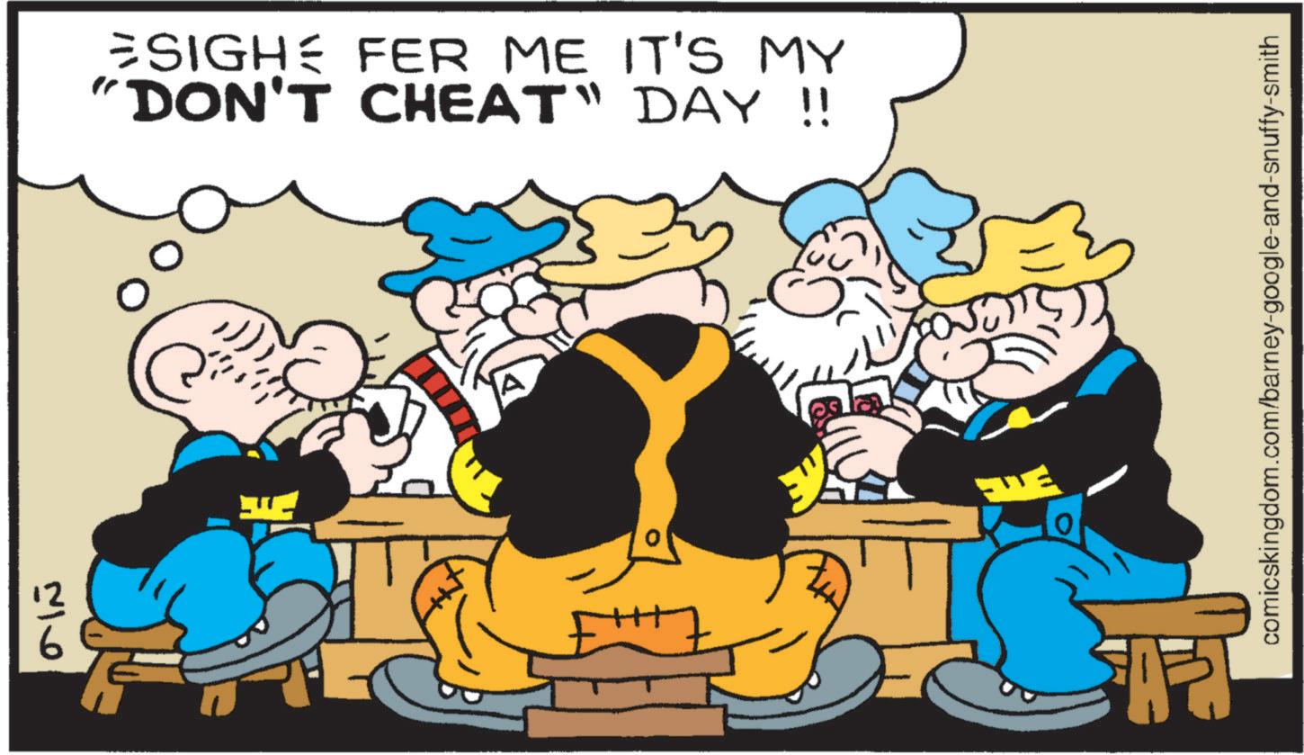 Graphics OCR: ???? ESIGHÉ FER ME IT'S MY "DON'T CHEAT" DAY !! ? comicskingdom.com/barney-google-and-snuffy-smith ???? ESIGHÉ FER ME IT'S MY " DON'T CHEAT " DAY !! ? comicskingdom.com/barney-google-and-snuffy-smith