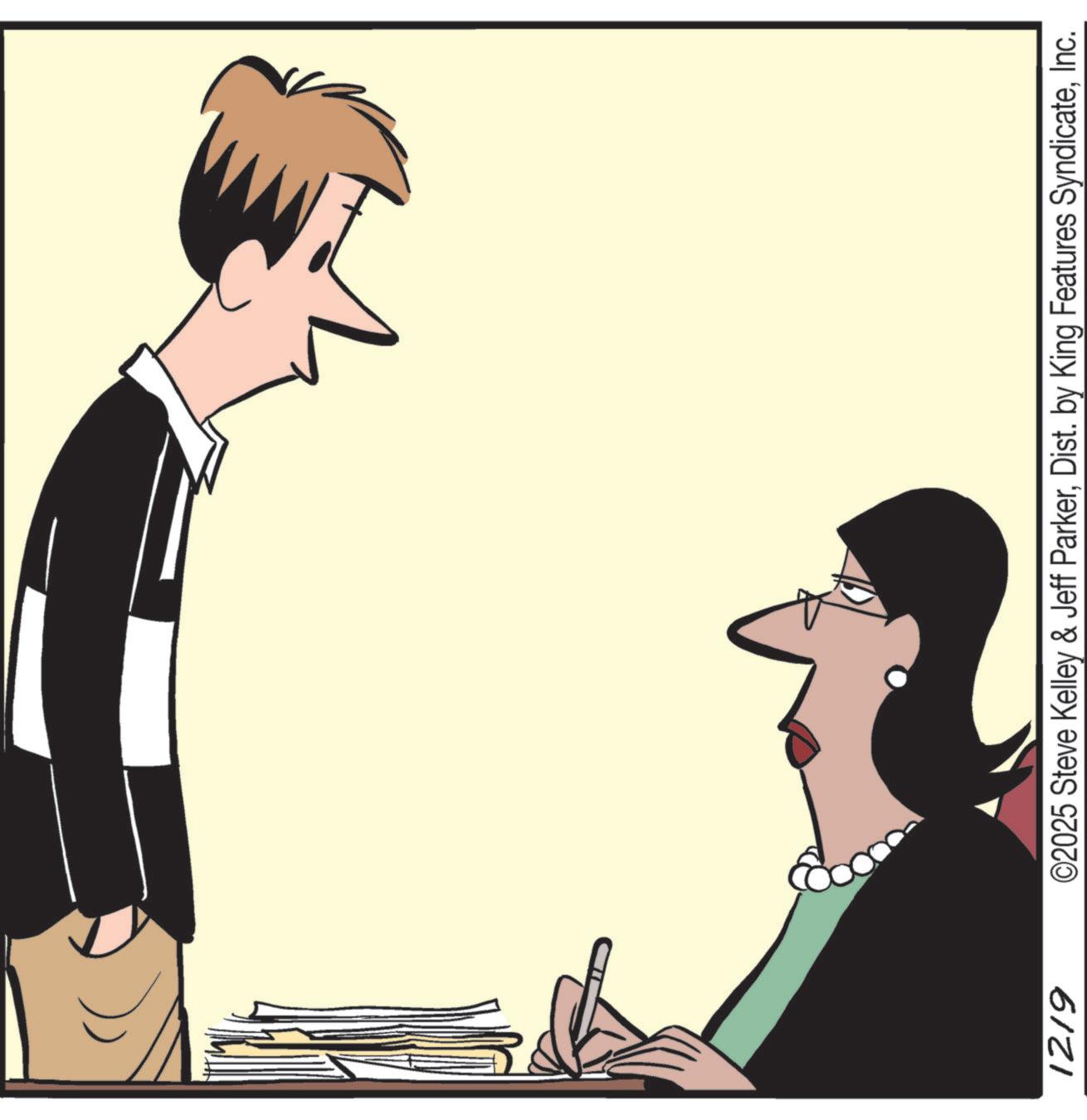 Meeting OCR: 1219 ©2025 Steve Kelley & Jeff ParkerInc. 1219 © 2025 Steve Kelley & Jeff ParkerDist . by King Features Syndicate