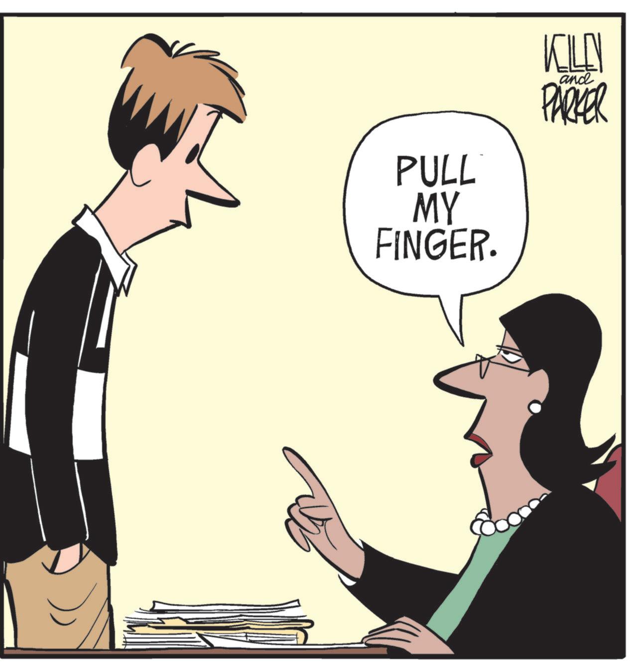 Animation OCR: and PULL MY FINGER. PARKER and PULL MY FINGER . PARKER
