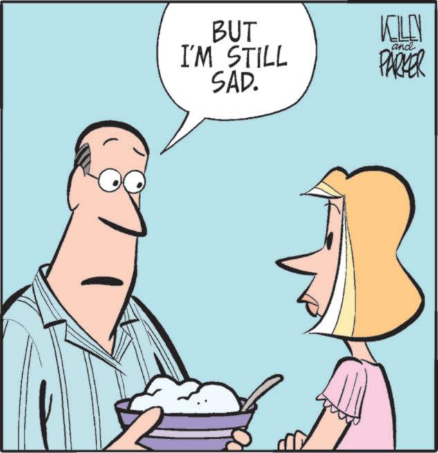 Animated cartoon OCR: BUT I'M STILL SAD. KILLN and PARKER BUT I'M STILL SAD . KILLN and PARKER