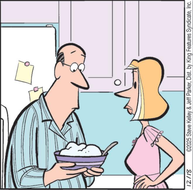 Animated cartoon OCR: 12/18 ©2025 Steve Kelley & Jeff ParkerInc. 12/18 © 2025 Steve Kelley & Jeff ParkerDist . by King Features Syndicate