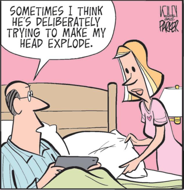Fiction OCR: SOMETIMES I THINK HE'S DELIBERATELY TRYING TO MAKE MY HEAD EXPLODE. KILLN PARKER and ? SOMETIMES I THINK HE'S DELIBERATELY TRYING TO MAKE MY HEAD EXPLODE . KILLN PARKER and ?