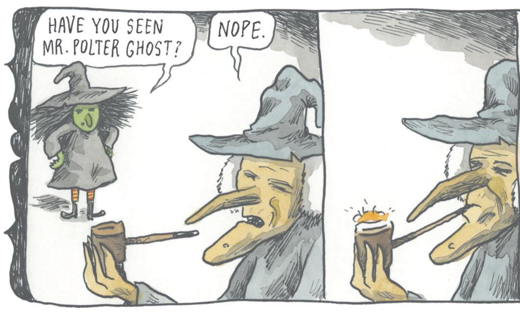 Animation OCR: HAVE YOU SEEN MR. POLTER GHOST? NOPE. HAVE YOU SEEN MR . POLTER GHOST ? NOPE .