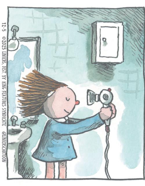 Child art OCR: ? G 12-5 ©2025 LINIERSBY KING FEATURES SYNDICATE @LINIERSCARTOON ? G 12-5 © 2025 LINIERSBY KING FEATURES SYNDICATE @LINIERSCARTOON