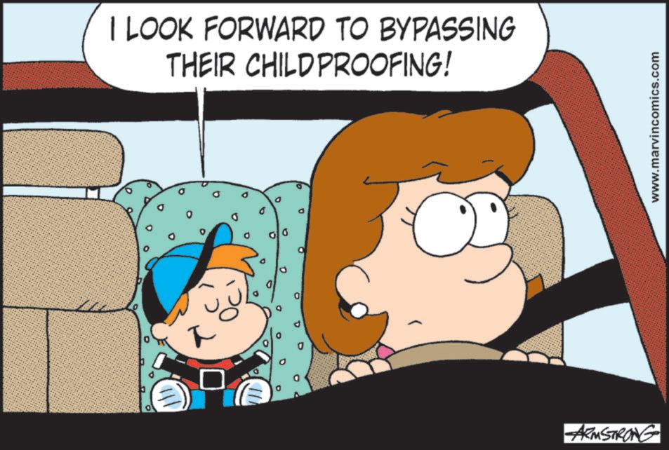 Fiction OCR: ? I LOOK FORWARD TO BYPASSING THEIR CHILDPROOFING! ARMSTRONG www.marvincomics.com ? I LOOK FORWARD TO BYPASSING THEIR CHILDPROOFING ! ARMSTRONG www.marvincomics.com