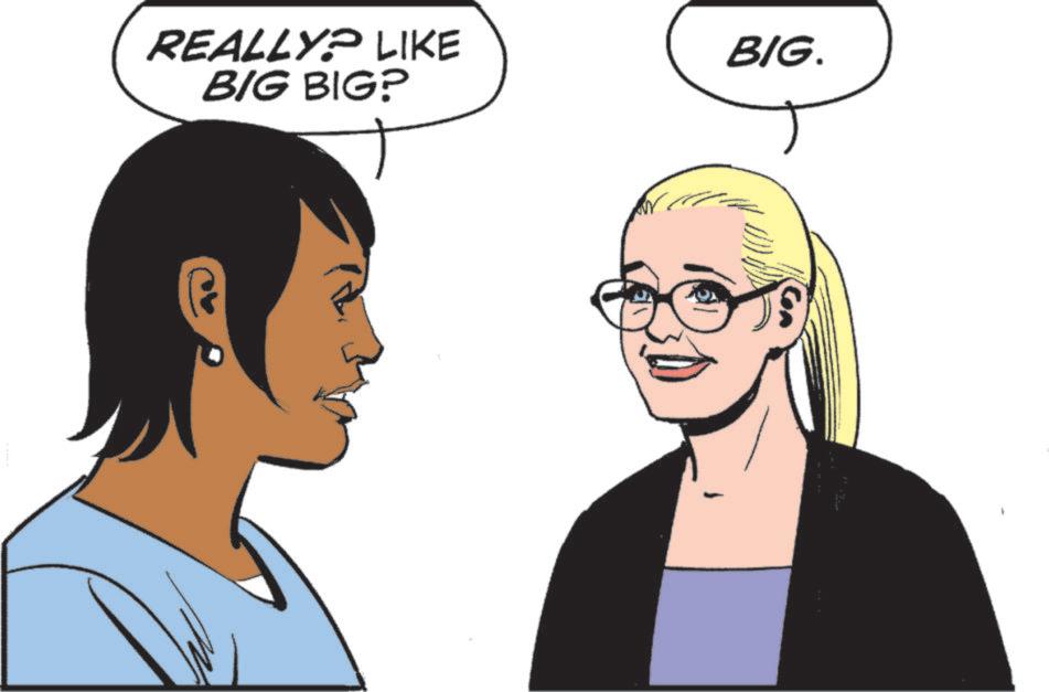 Animation OCR: REALLY? LIKE BIG BIG? BIG. REALLY ? LIKE BIG BIG ? BIG .