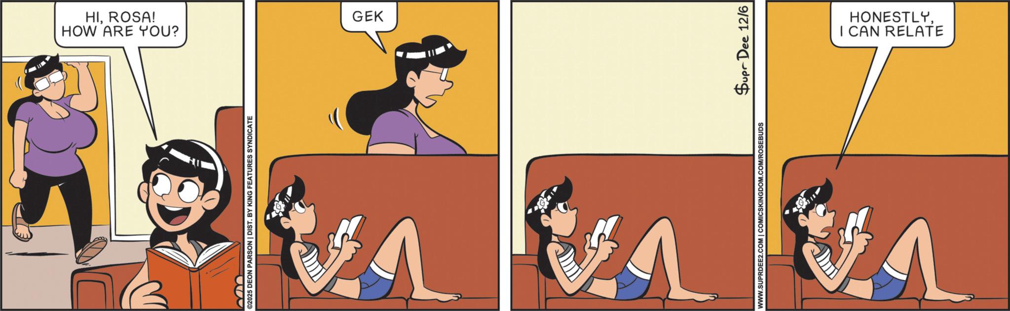 Publication OCR: HOW ARE YOU? HIROSA! ©2025 DEON PARSON DIST. BY KING FEATURES SYNDICATE GEK Vi $upr Dee 12/6 I CAN RELATE HONESTLYHOW ARE YOU ? HIROSA ! © 2025 DEON PARSON DIST . BY KING FEATURES SYNDICATE GEK Vi $ upr Dee 12/6 I CAN RELATE HONESTLY