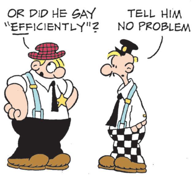 Costume Hat OCR: ?? OR DID HE SAY "EFFICIENTLY"? TELL HIM NO PROBLEM ? ?? OR DID HE SAY " EFFICIENTLY " ? TELL HIM NO PROBLEM ?
