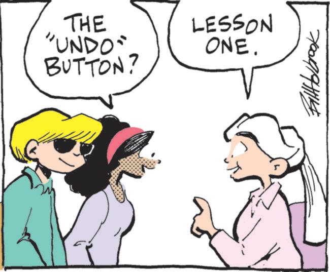 Line art OCR: 700/9/94114 THE "UNDO" BUTTON? LESSON ONE. 700/9/94114 THE " UNDO " BUTTON ? LESSON ONE .