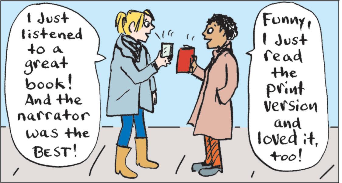 Sketch OCR: I Just listened to a great book! And the narrator Was the BEST! " FunnyI Just read the print Version and loved ittoo! I Just listened to a great book ! And the narrator Was the BEST ! " FunnyI Just read the print Version and loved ittoo !