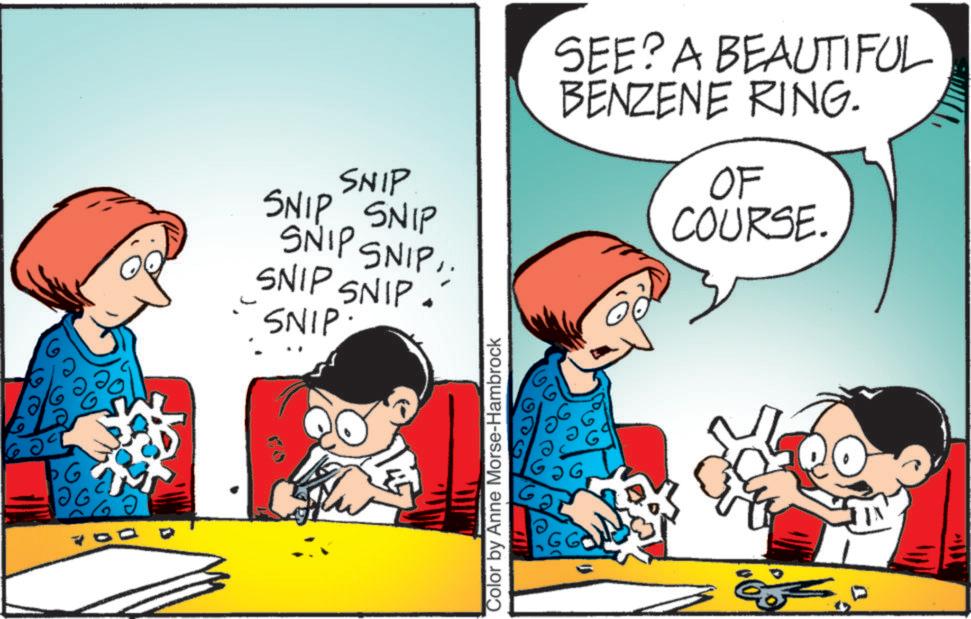Comics OCR: 700 SNIP SNIP SNIP SNIP SNIP.. SNIP SNIP. SNIP SEE? A BEAUTIFUL BENZENE RING. OF COURSE. Color by Anne Morse-Hambrock 00 700 SNIP SNIP SNIP SNIP SNIP .. SNIP SNIP . SNIP SEE ? A BEAUTIFUL BENZENE RING . OF COURSE . Color by Anne Morse - Hambrock 00