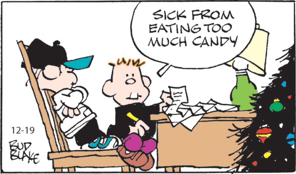 Fiction OCR: 12-19 BUD BLAKE SICK FROM EATING TOO MUCH CANDY 12-19 BUD BLAKE SICK FROM EATING TOO MUCH CANDY