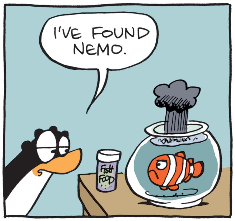 Bird OCR: I'VE FOUND NEMO. Fisht FOOD ???? I'VE FOUND NEMO . Fisht FOOD ????