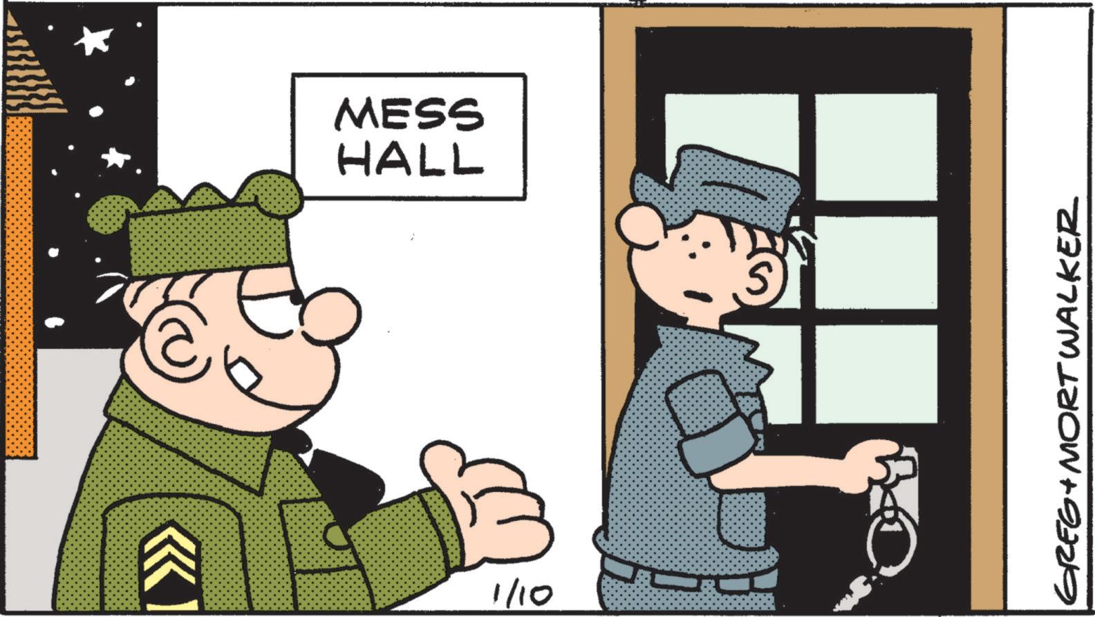 Comics OCR: 1/10 HALL MESS GREG + MORT WALKER 1/10 HALL MESS GREG + MORT WALKER