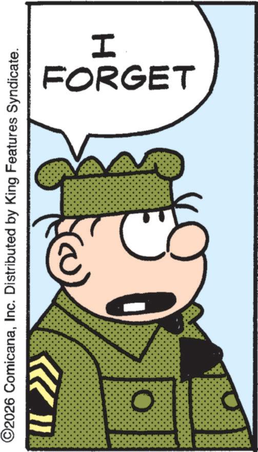 Comics OCR: ©2026 ComicanaInc. Distributed by King Features Syndicate. 0 0 H FORGET © 2026 ComicanaInc. Distributed by King Features Syndicate . 0 0 H FORGET