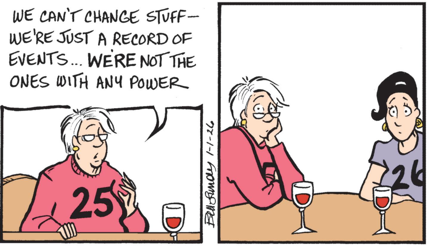 Fiction OCR: WE CAN'T CHANGE STUFF- WE'RE JUST A RECORD OF EVENTS... WE'RE NOT THE ONES WITH ANY POWER 25 Bell fundy 1-1-26 726 WE CAN'T CHANGE STUFF- WE'RE JUST A RECORD OF EVENTS ... WE'RE NOT THE ONES WITH ANY POWER 25 Bell fundy 1-1-26 726