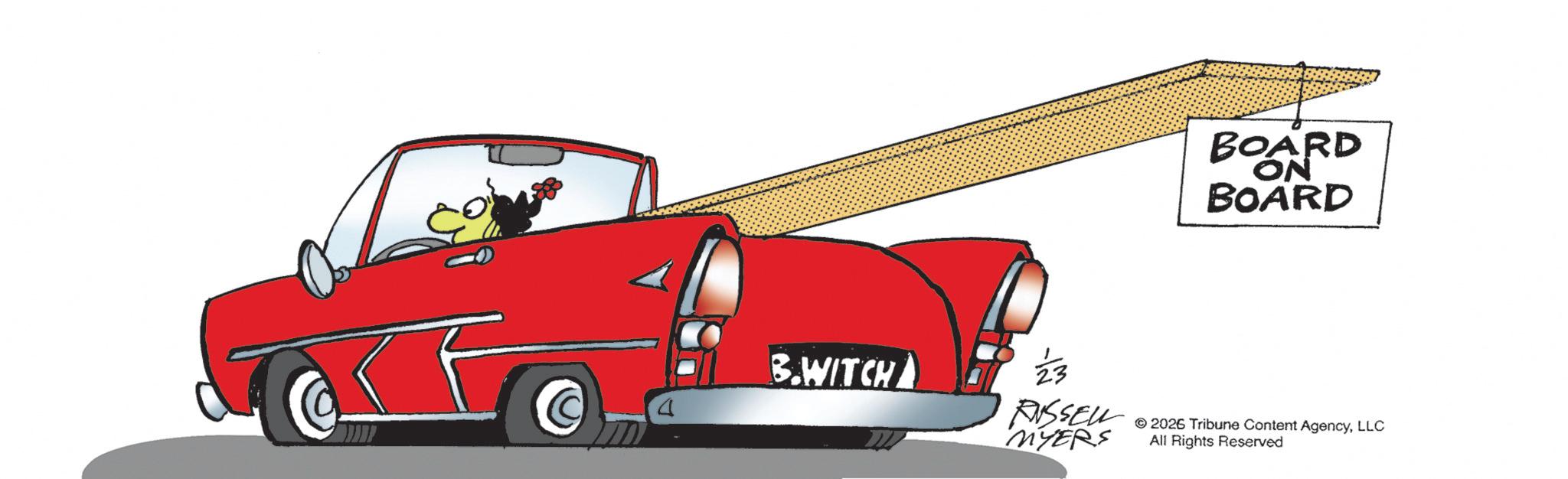 Classic car OCR: B.WITCH RISSELL MYERS BOARD ON BOARD 2026 Tribune Content AgencyLLC All Rights Reserved B.WITCH RISSELL MYERS BOARD ON BOARD 2026 Tribune Content AgencyLLC All Rights Reserved