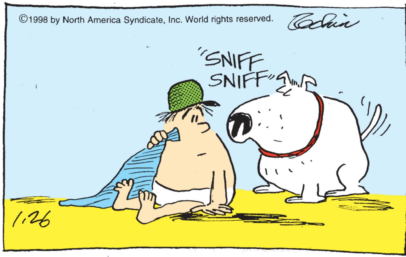 Inc. World rights reserved. "SNIFF SNIFF 1.26 Cochin 1998 by North America SyndicateInc. World rights reserved . " SNIFF SNIFF 1.26 Cochin