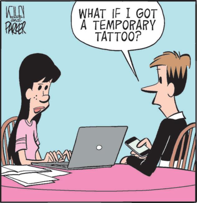 Input device OCR: KILL and PARKER WHAT IF I GOT A TEMPORARY TATTOO? KILL and PARKER WHAT IF I GOT A TEMPORARY TATTOO ?