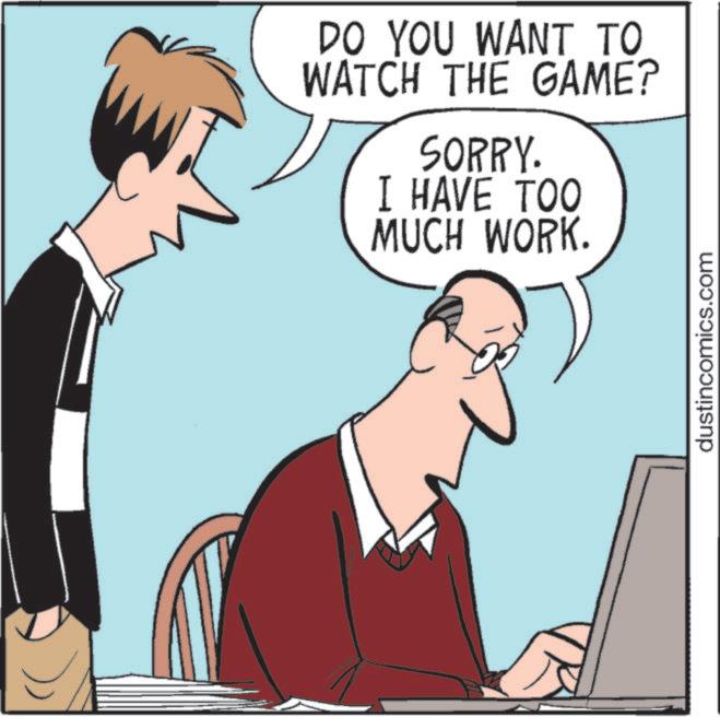 Fiction OCR: DO YOU WANT TO WATCH THE GAME? SORRY. I HAVE TOO MUCH WORK. dustincomics.com DO YOU WANT TO WATCH THE GAME ? SORRY . I HAVE TOO MUCH WORK . dustincomics.com