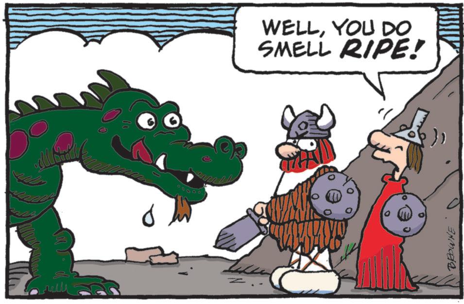 Line art OCR: ?? WELLYOU DO SMELL RIPE! BROWNE ?? WELLYOU DO SMELL RIPE ! BROWNE