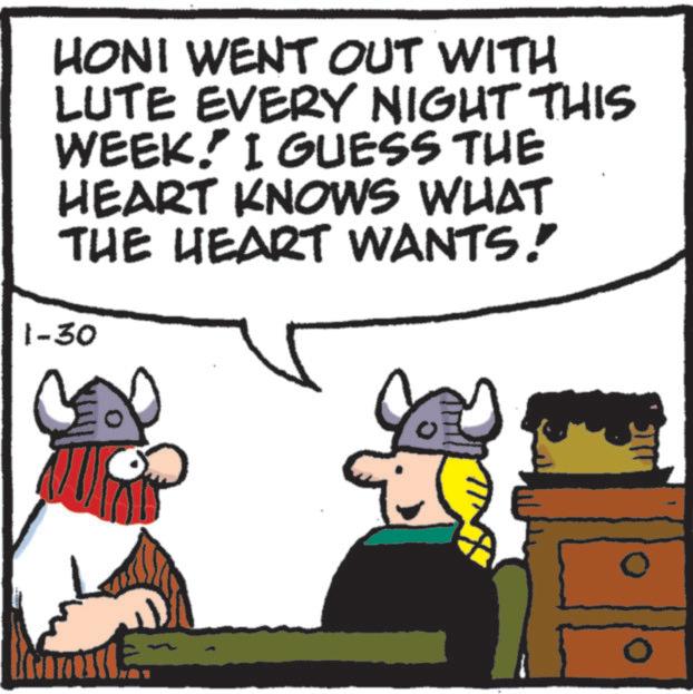 Photo caption OCR: HONI WENT OUT WITH LUTE EVERY NIGHT THIS WEEK! I GUESS THE HEART KNOWS WHAT THE HEART WANTS! 1-30 211 HONI WENT OUT WITH LUTE EVERY NIGHT THIS WEEK ! I GUESS THE HEART KNOWS WHAT THE HEART WANTS ! 1-30 211