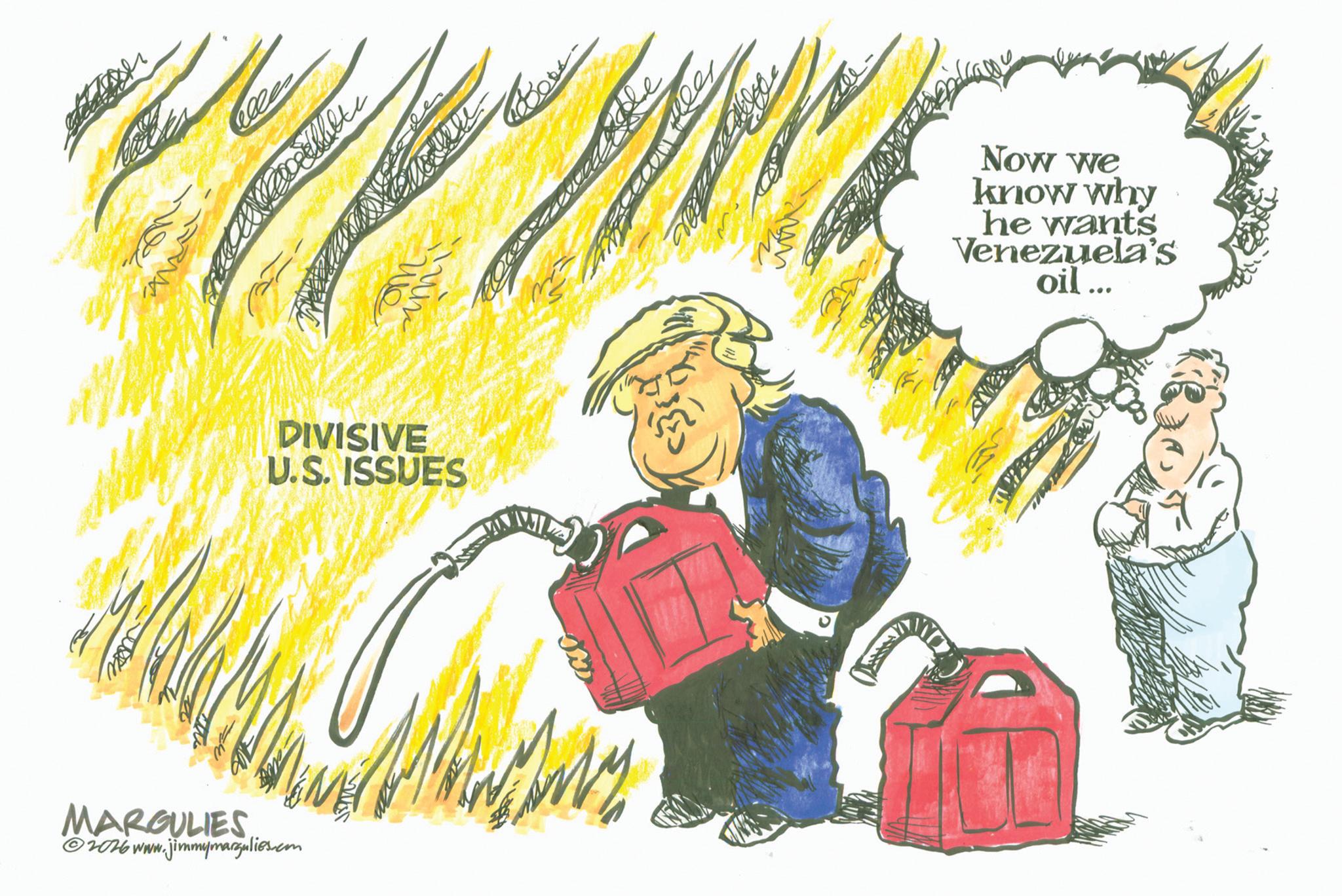 Clip art OCR: elle We Wawa DIVISIVE U.S. ISSUES MARGULIES 2016 www.jimmymargulies.com M Now we know why he wants Venezuela's oil ... elle We Wawa DIVISIVE U.S. ISSUES MARGULIES 2016 www.jimmymargulies.com M Now we know why he wants Venezuela's oil ...
