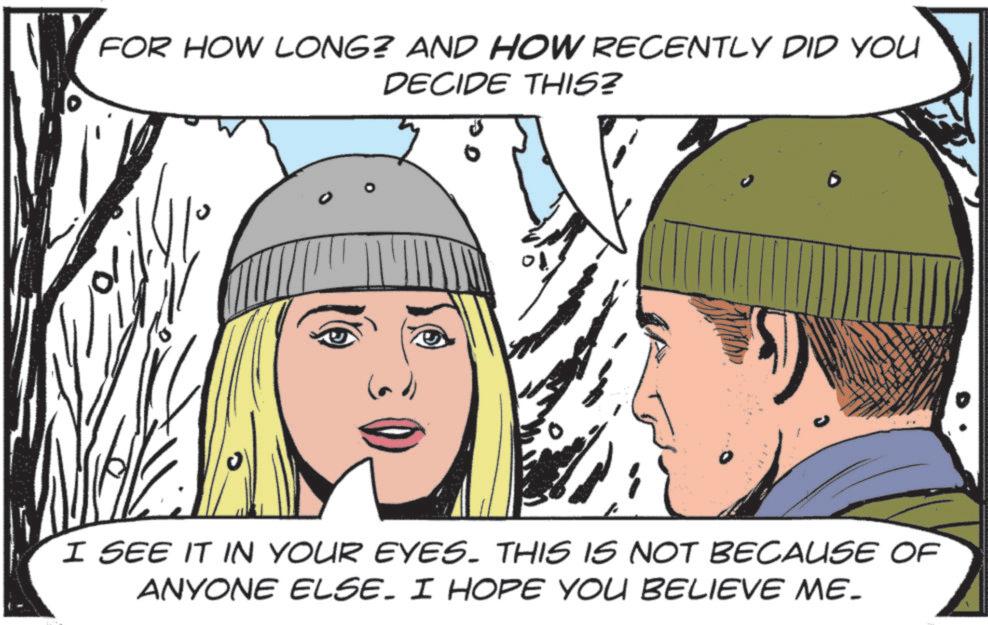 OCR: FOR HOW LONG? AND HOW RECENTLY DID YOU DECIDE THIS? I SEE IT IN YOUR EYES. THIS IS NOT BECAUSE OF ANYONE ELSE. I HOPE YOU BELIEVE ME. FOR HOW LONG ? AND HOW RECENTLY DID YOU DECIDE THIS ? I SEE IT IN YOUR EYES . THIS IS NOT BECAUSE OF ANYONE ELSE . I HOPE YOU BELIEVE ME .