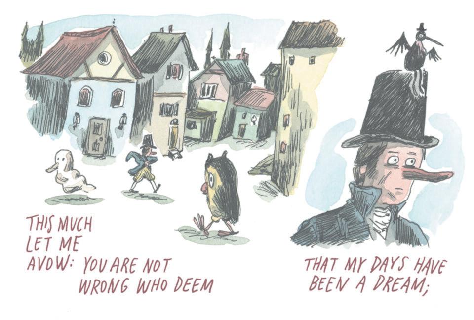 Child art OCR: NOV 10 AVOW: YOU ARE NOT WRONG WHO DEEM THAT MY DAYS HAVE BEEN A DREAM; THIS MUCH LET ME NOV 10 AVOW : YOU ARE NOT WRONG WHO DEEM THAT MY DAYS HAVE BEEN A DREAM ; THIS MUCH LET ME