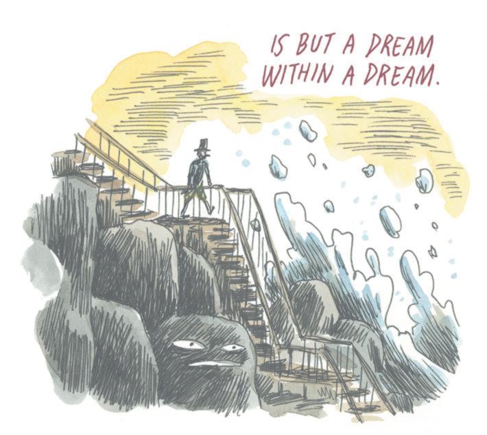 Animation OCR: IS BUT A DREAM WITHIN A DREAM. IS BUT A DREAM WITHIN A DREAM .